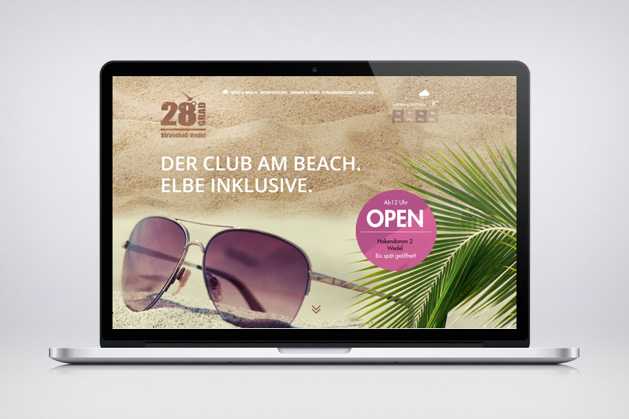 Website - Contao Referenz - 28Grad / Hamburg del Mar
