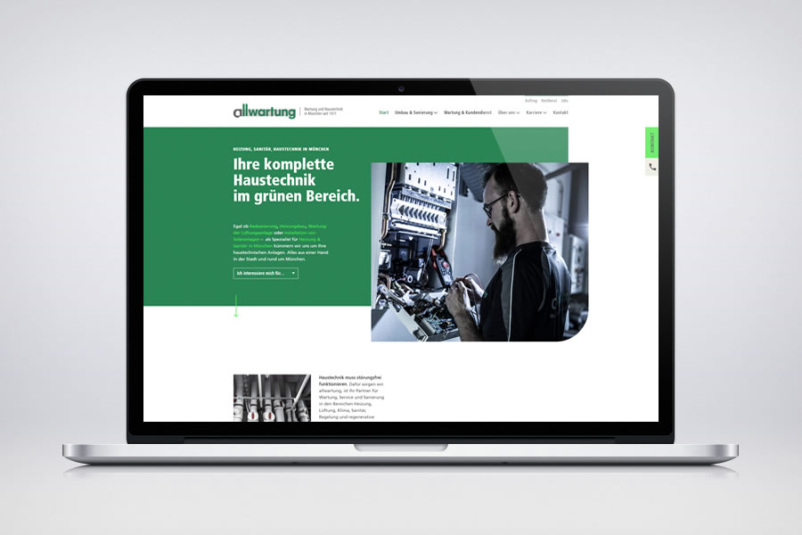 Website - Contao Referenz - Allwartung