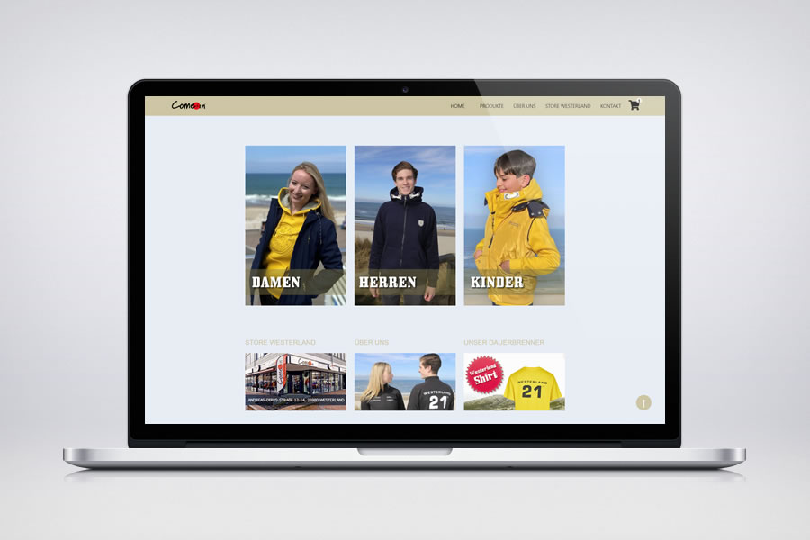 Website - Contao Referenz - Come in Sylt - Onlineshop