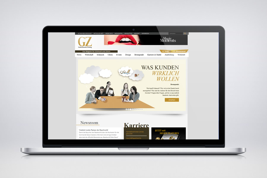 Website - Contao Referenz - GZ Online