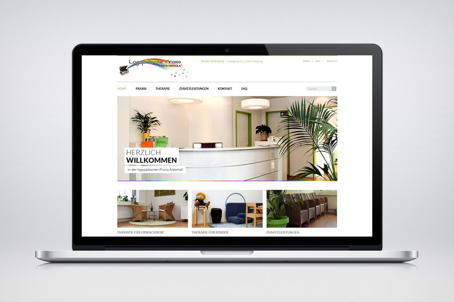 Logopädische Praxis Alstertal - Contao Website