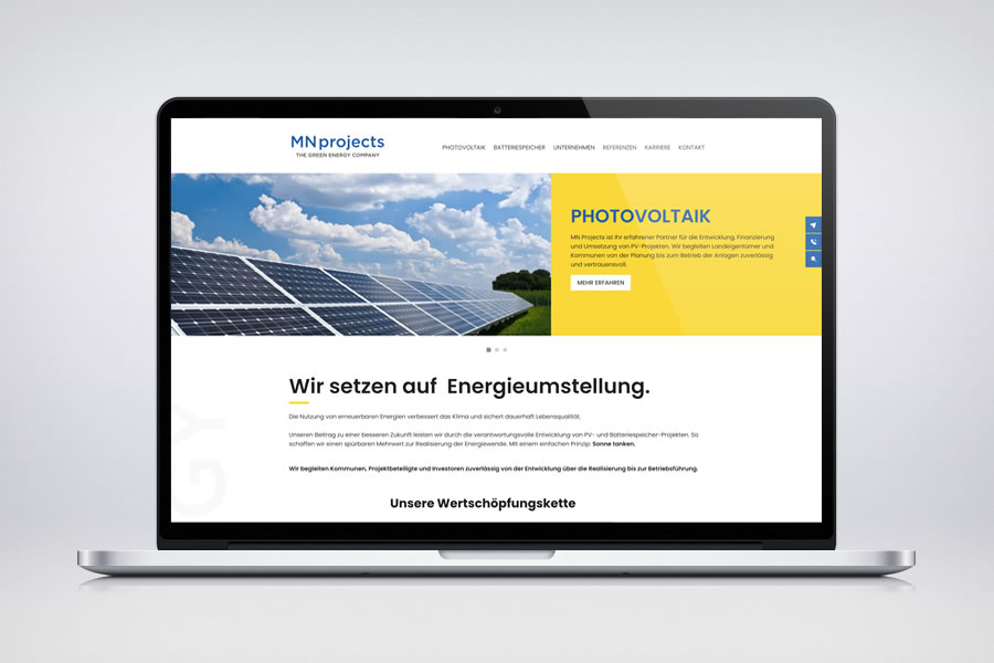 Website - Contao Referenz - MN projects GmbH