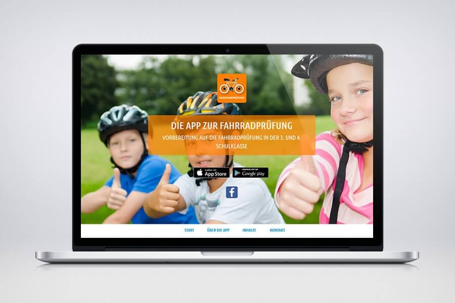 App zur Fahrradprüfung, Radfahrprüfung, Fahrradführerschein, Fahrradausbildung, Fahrradführerschein - Die App zur Radfahrprüfung