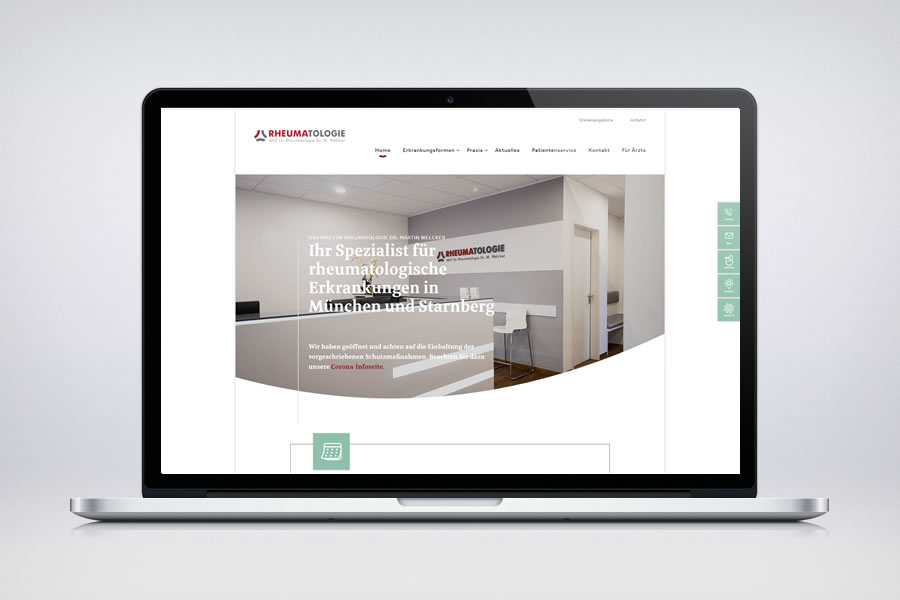MVZ für Rheumatologie Dr. M. Welcker - Responsive Contao Website