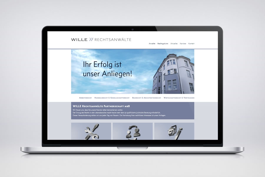 WILLE Rechtsanwälte - Contao Website