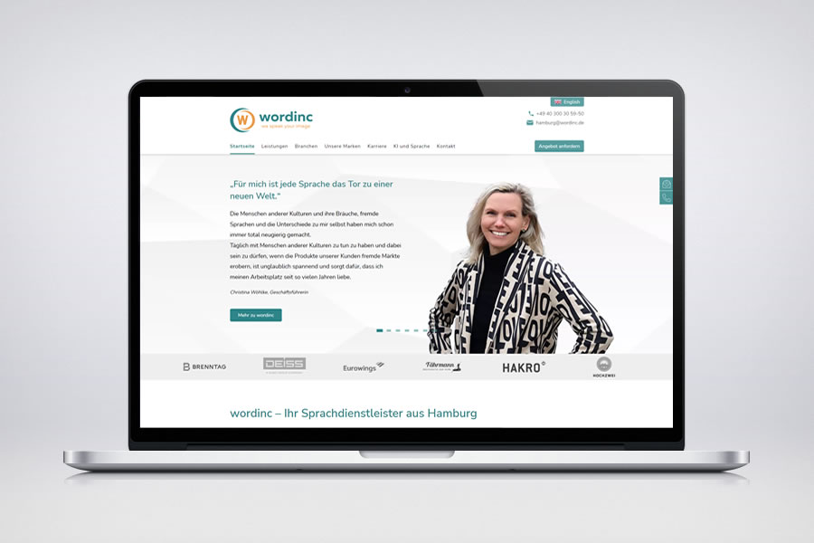 Website - Contao Referenz - Wordinc GmbH