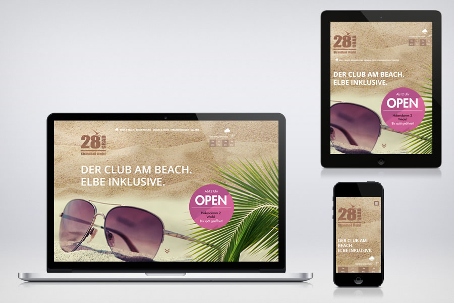 Website - Contao Referenz - 28Grad / Hamburg del Mar