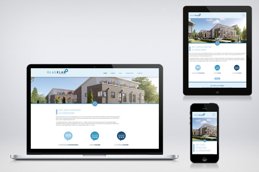 Website - Contao Referenz - Glas Klar Norderstedt