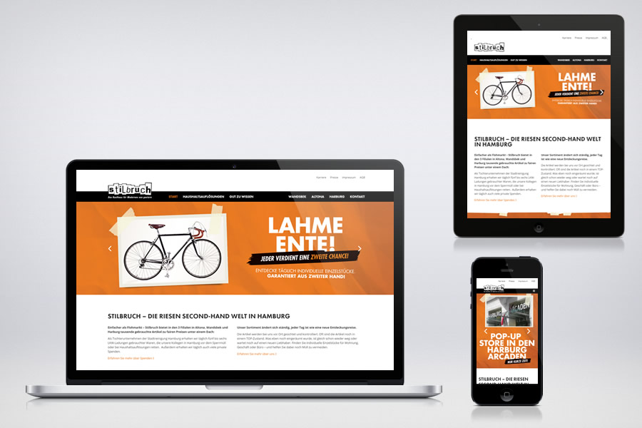 Website - Contao Referenz - Stilbruch