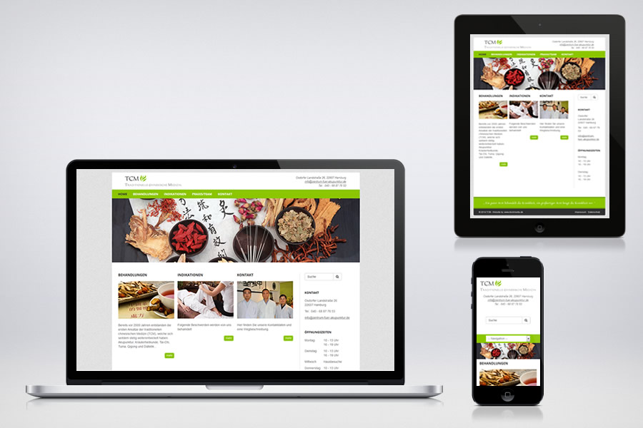 Website - Contao Referenz - Zentrum für Traditionelle Chinesische Medizin und Akkupunktur in Hamburg