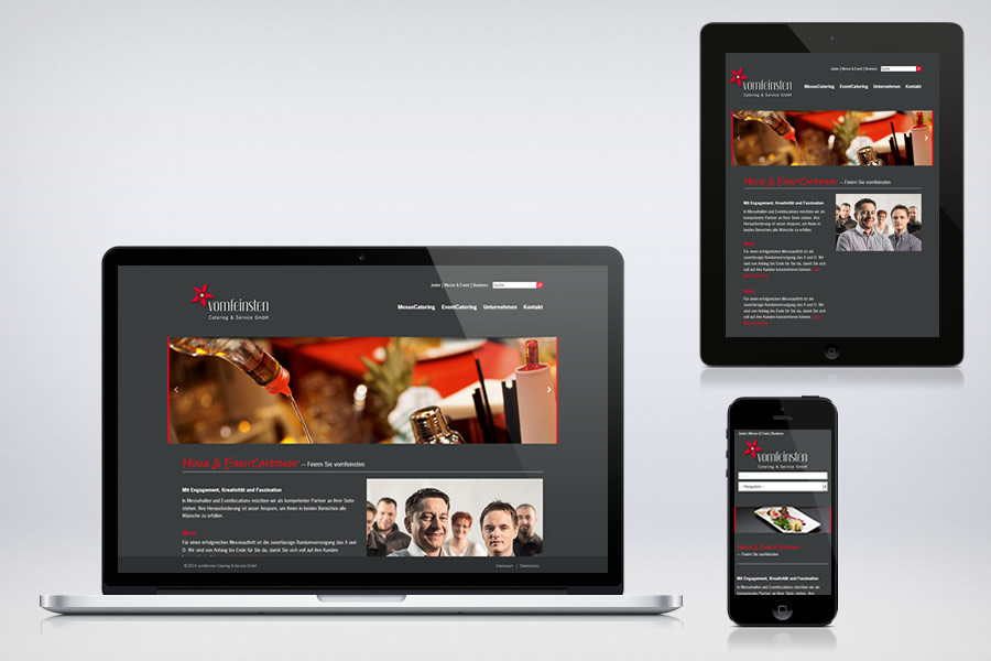 Website - Contao Referenz - Vom Feinsten Catering